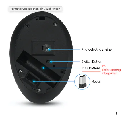 Ergonomische vertikale PC Maus – Bild 6