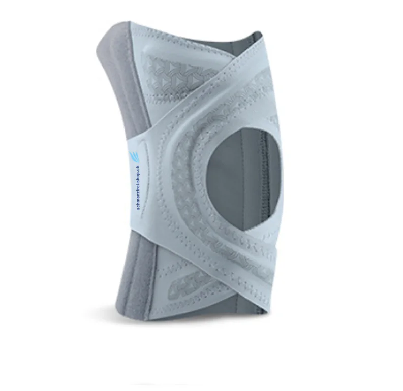 Knie Bandage stark stützend und leicht grau – Bild 2